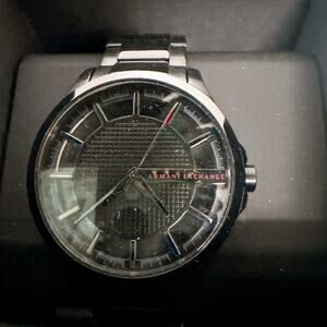 Emporio Armani Black Stainless Steel Mens Watch AX2189